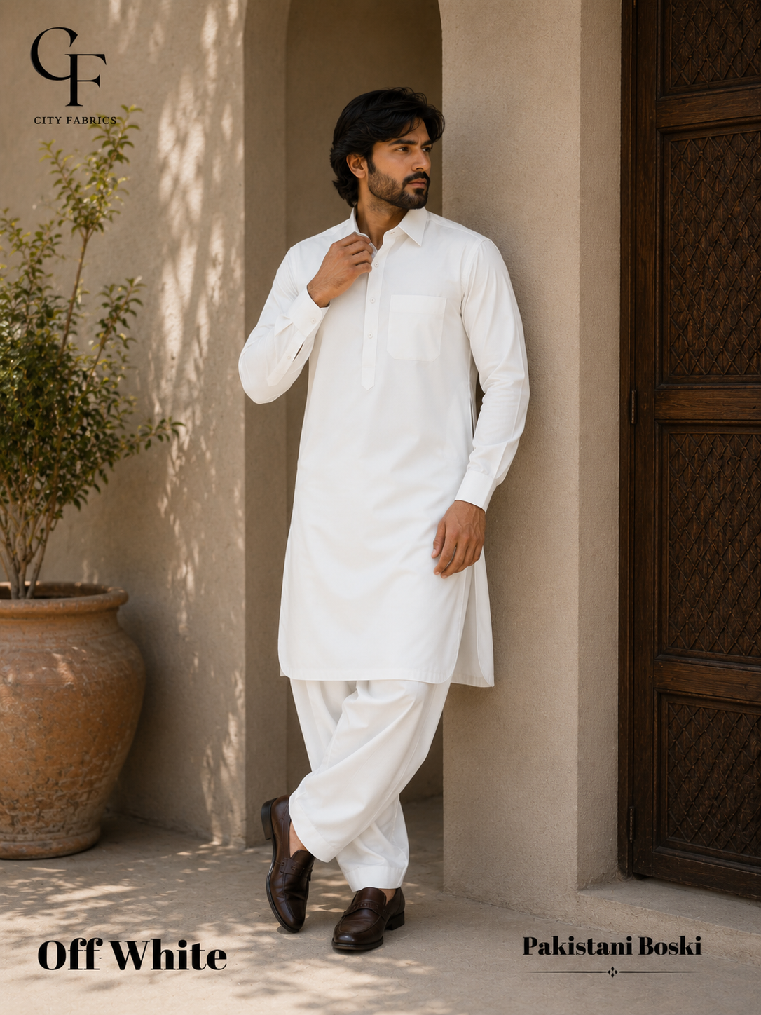Pakistani Boski Off-White