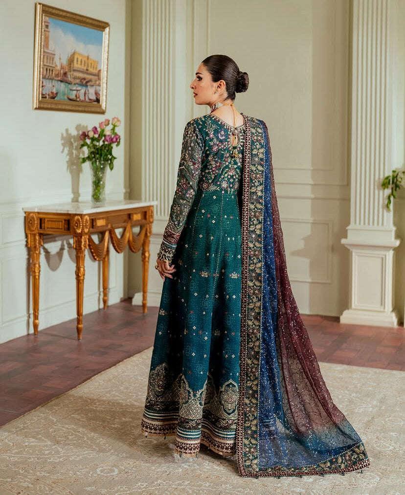 BAROQUE CHIFFON UNSTITCHED EMB SUIT - City Fabrics 