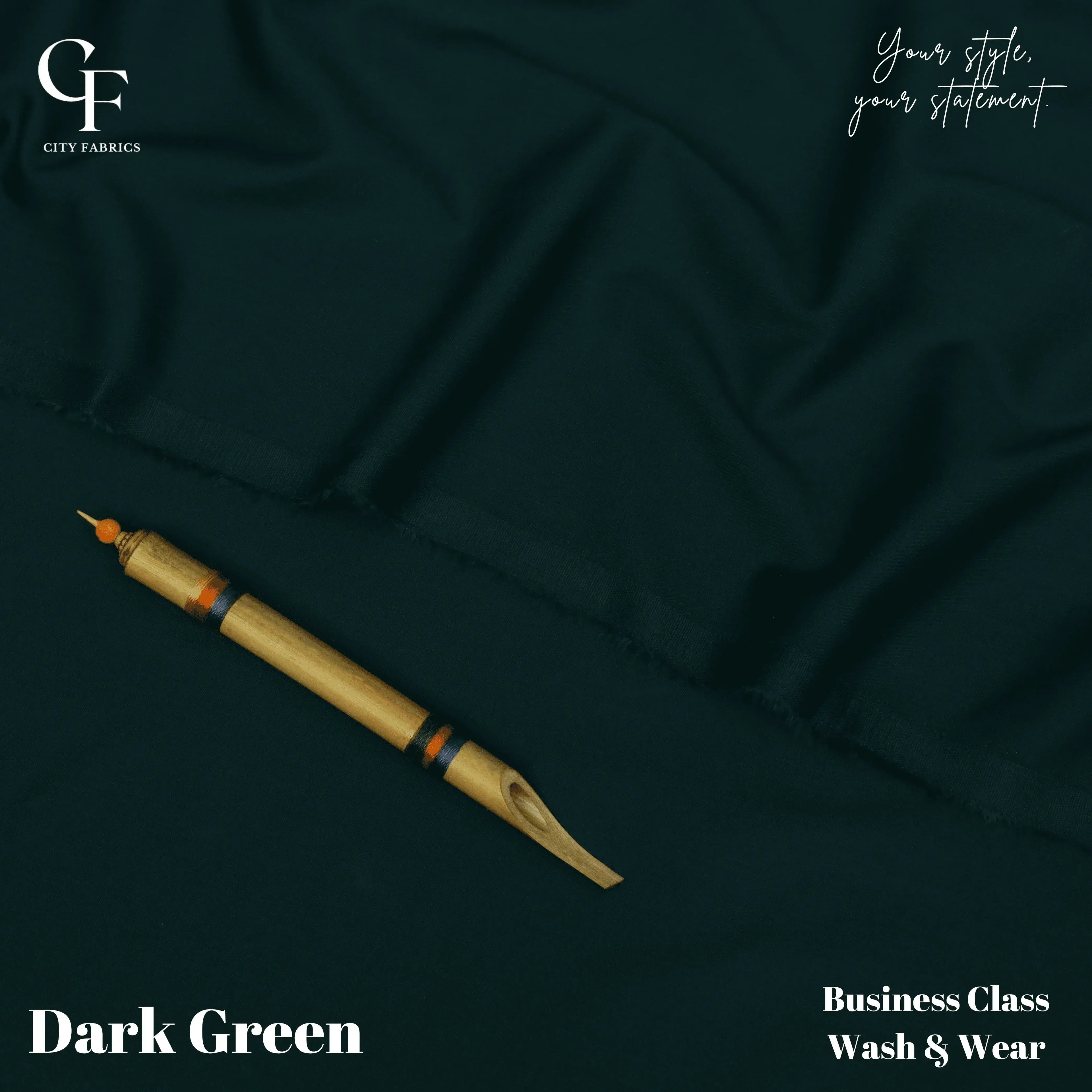 Business Class Dark Green - City Fabrics 