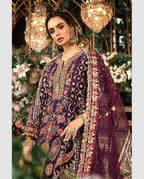 MARIA.B ORGANZA UNSTITCHED EMB MAXI - City Fabrics 