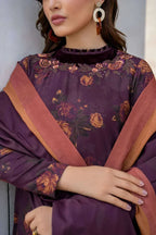 BAROQUE KHADDAR UNSTITCHED PRINTED 3PC - City Fabrics 