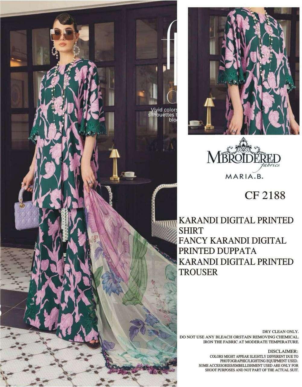 MARIA:B UNSTICHED KARANDI PRINTED 3PC - City Fabrics 