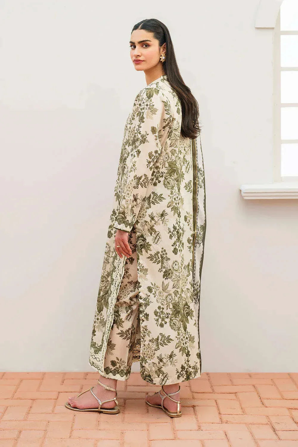 BAROQUE KHADDAR UNSTITCHED PRINTED 3PC - City Fabrics 