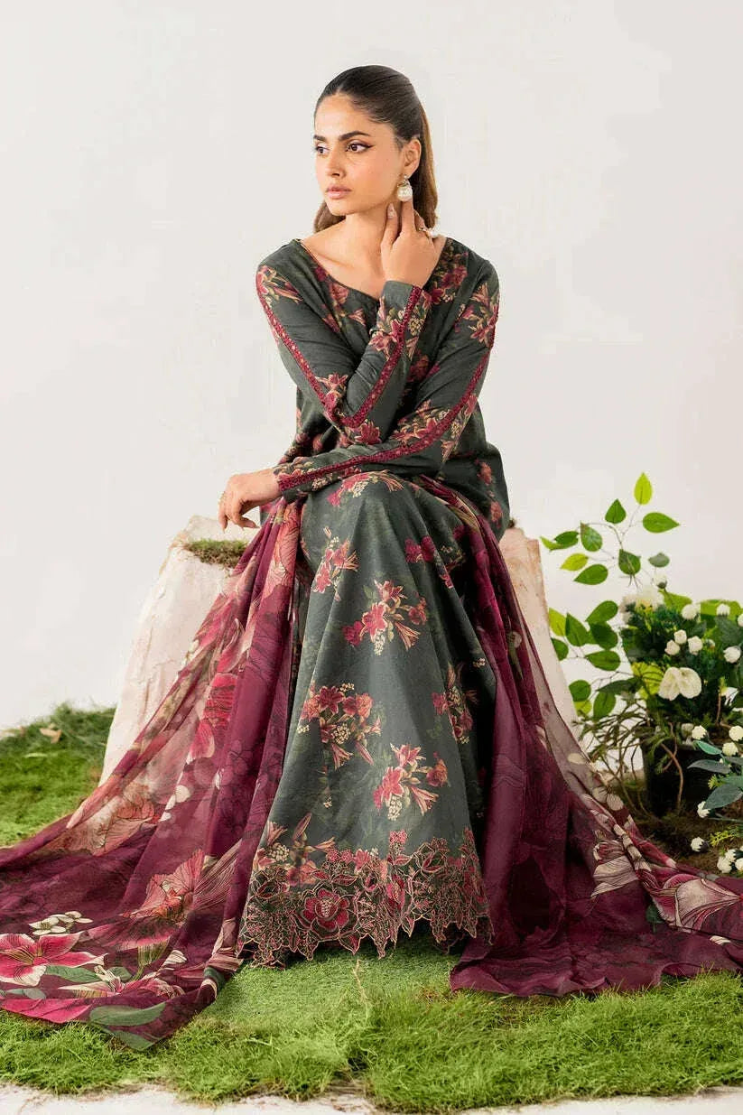 BAROQUE KHADDAR UNSTITCHED PRINTED 3PC - City Fabrics 