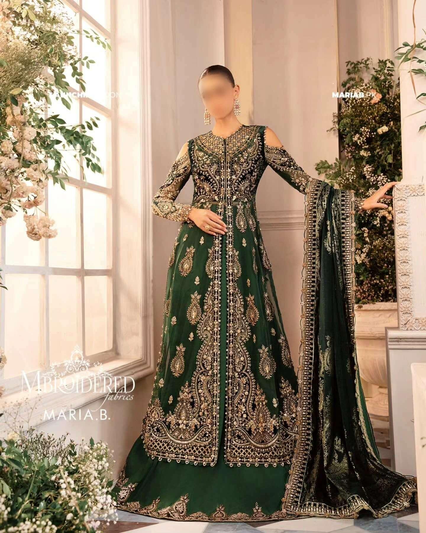 MARIA.B ORGANZA UNSTITCHED EMB SUIT - City Fabrics 