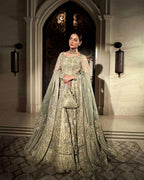 FAIZA SAQLAIN NET UNSTITCHED EMB MAXI - City Fabrics 