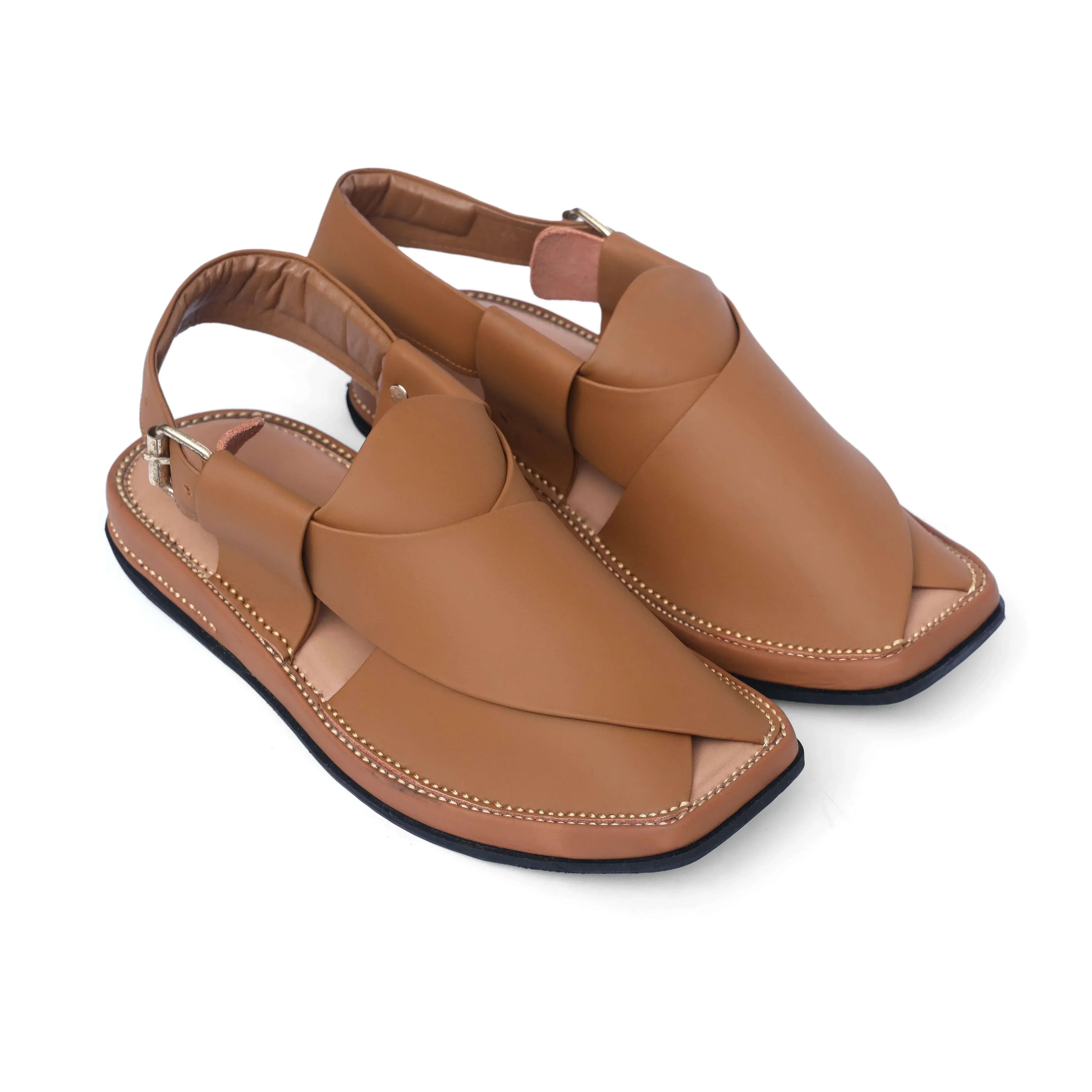 Kaptan Camel Chappal - City Fabrics 