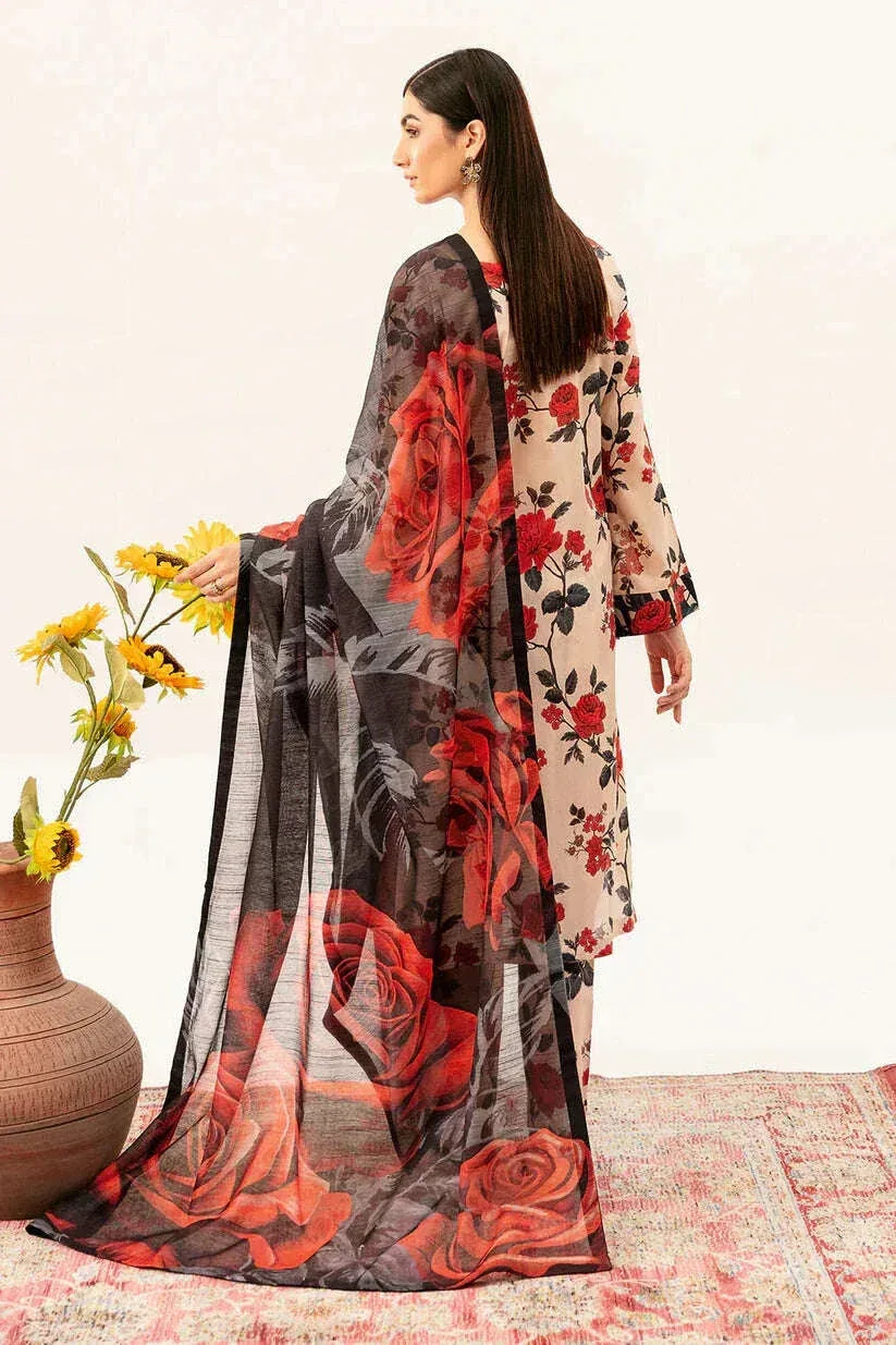 BAROQUE KHADDAR UNSTITCHED PRINTED 3PC - City Fabrics 