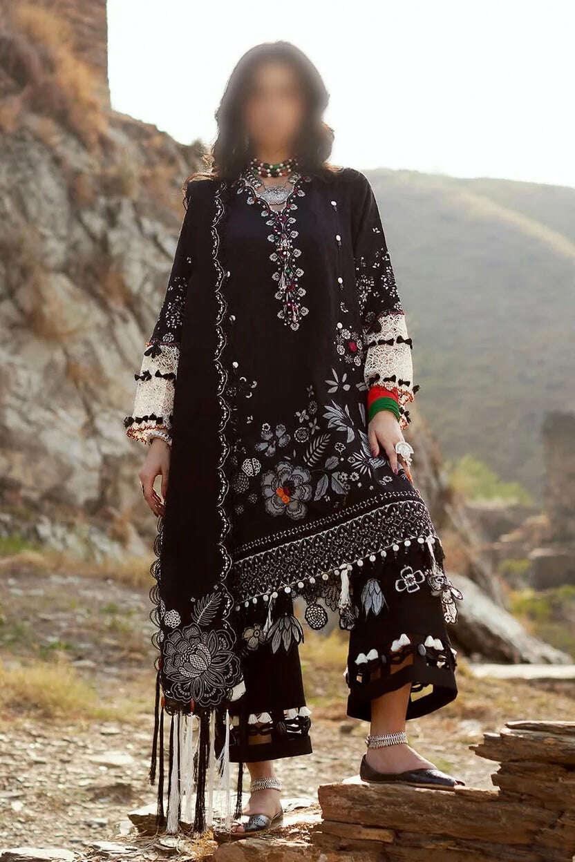 ElAN KARANDI UNSTITCHED EMB 3PC - City Fabrics 