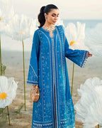 QALAMKAR LAWN UNSTITCHED EMB 3PC - City Fabrics 