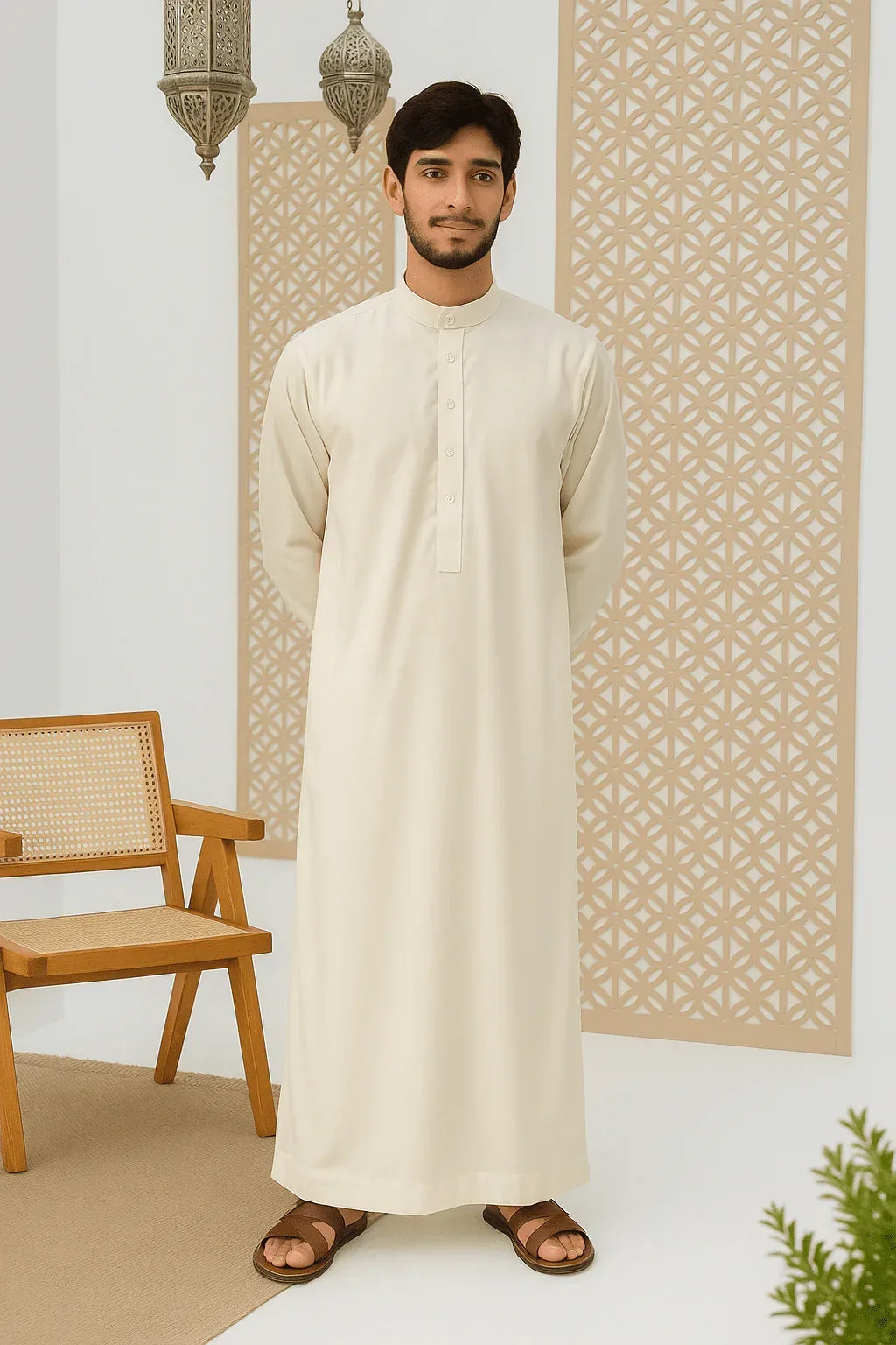Cream Jubba - City Fabrics 