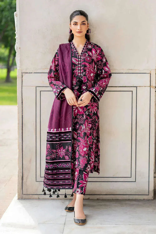 BAROQUE KHADDAR UNSTITCHED PRINTED 3PC - City Fabrics 