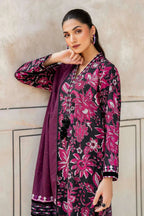 BAROQUE KHADDAR UNSTITCHED PRINTED 3PC - City Fabrics 