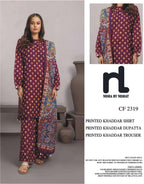 NISHAT KHADDAR UNSTITCHED PRINTED 3PC - City Fabrics 