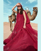 MARIA.B LAWN UNSTITCHED EMB 3PC - City Fabrics 