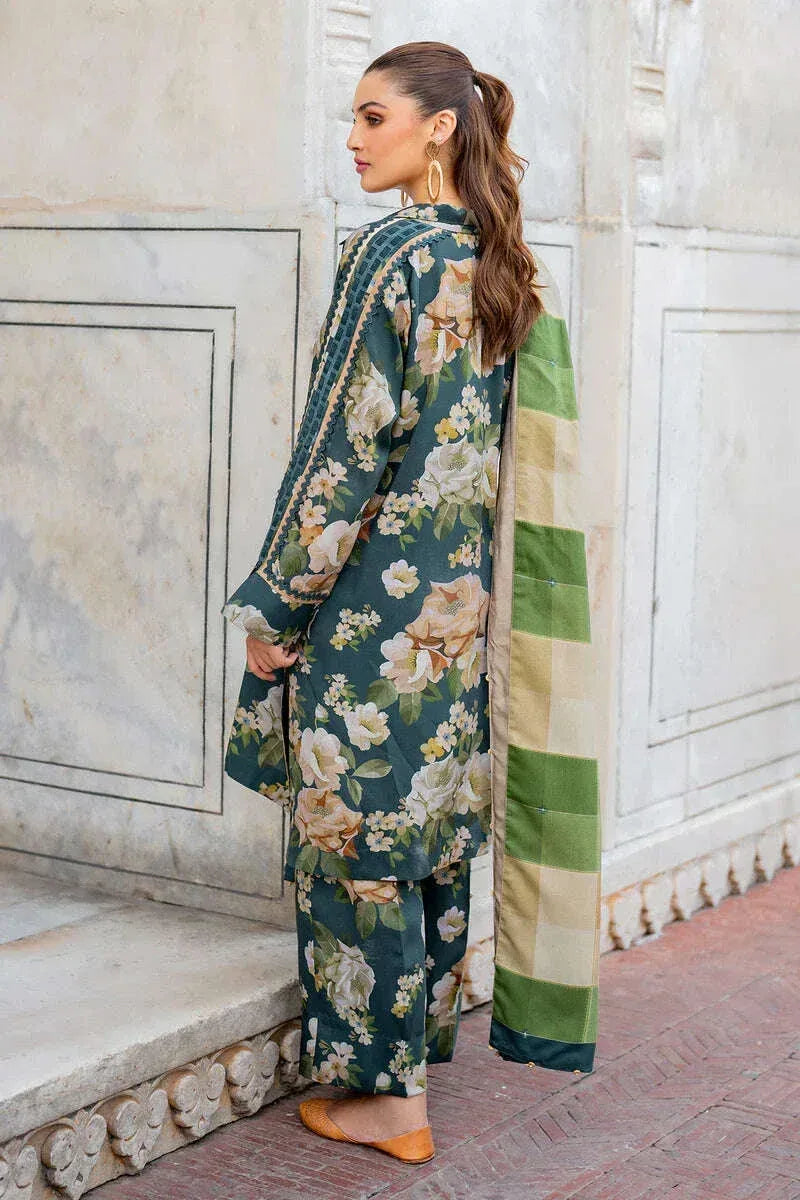 BAROQUE KHADDAR UNSTITCHED PRINTED 3PC - City Fabrics 