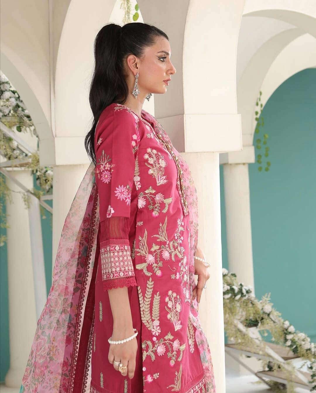 AZALIA LAWN UNSTITCHED EMB 3PC - City Fabrics 