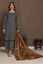 NISHAT KHADDAR UNSTITCHED PRINTED 3PC - City Fabrics 