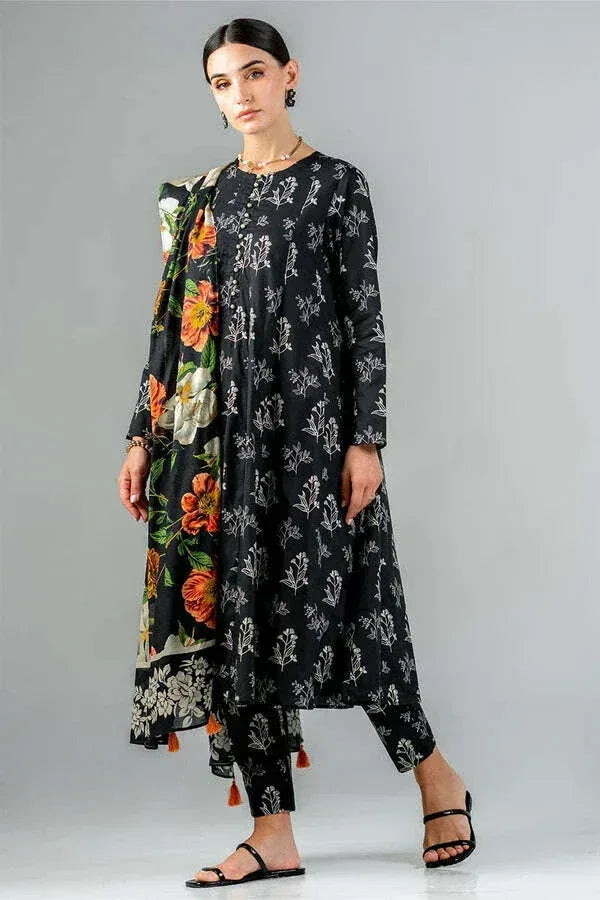 NISHAT KHADDAR UNSTITCHED PRINTED 3PC - City Fabrics 