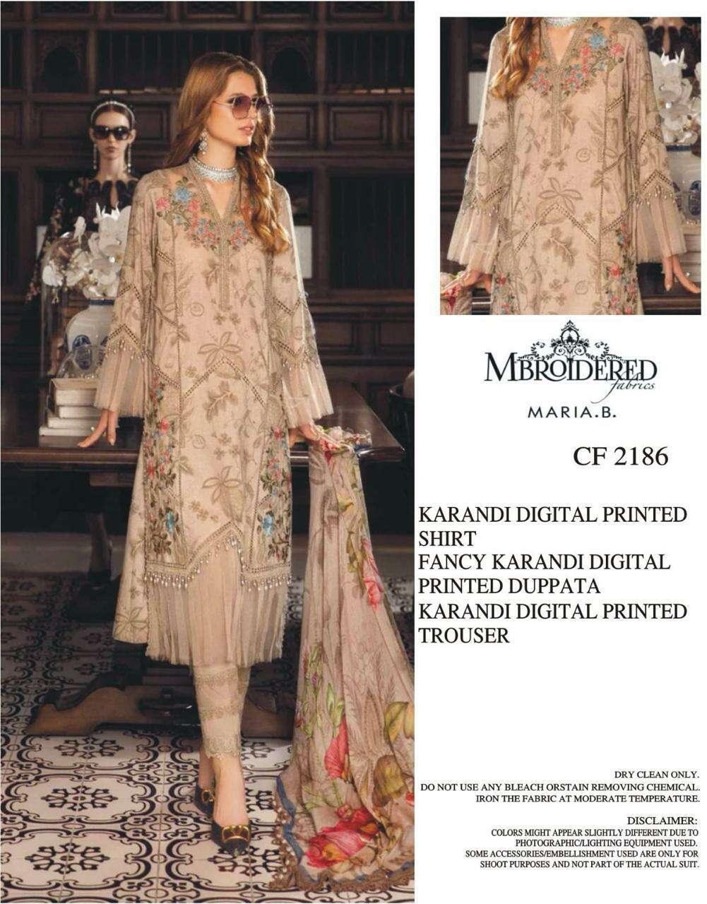 MARIA:B UNSTICHED KARANDI PRINTED 3PC - City Fabrics 