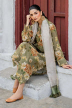 BAROQUE KHADDAR UNSTITCHED PRINTED 3PC - City Fabrics 