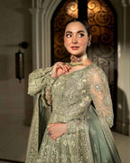 FAIZA SAQLAIN NET UNSTITCHED EMB MAXI - City Fabrics 