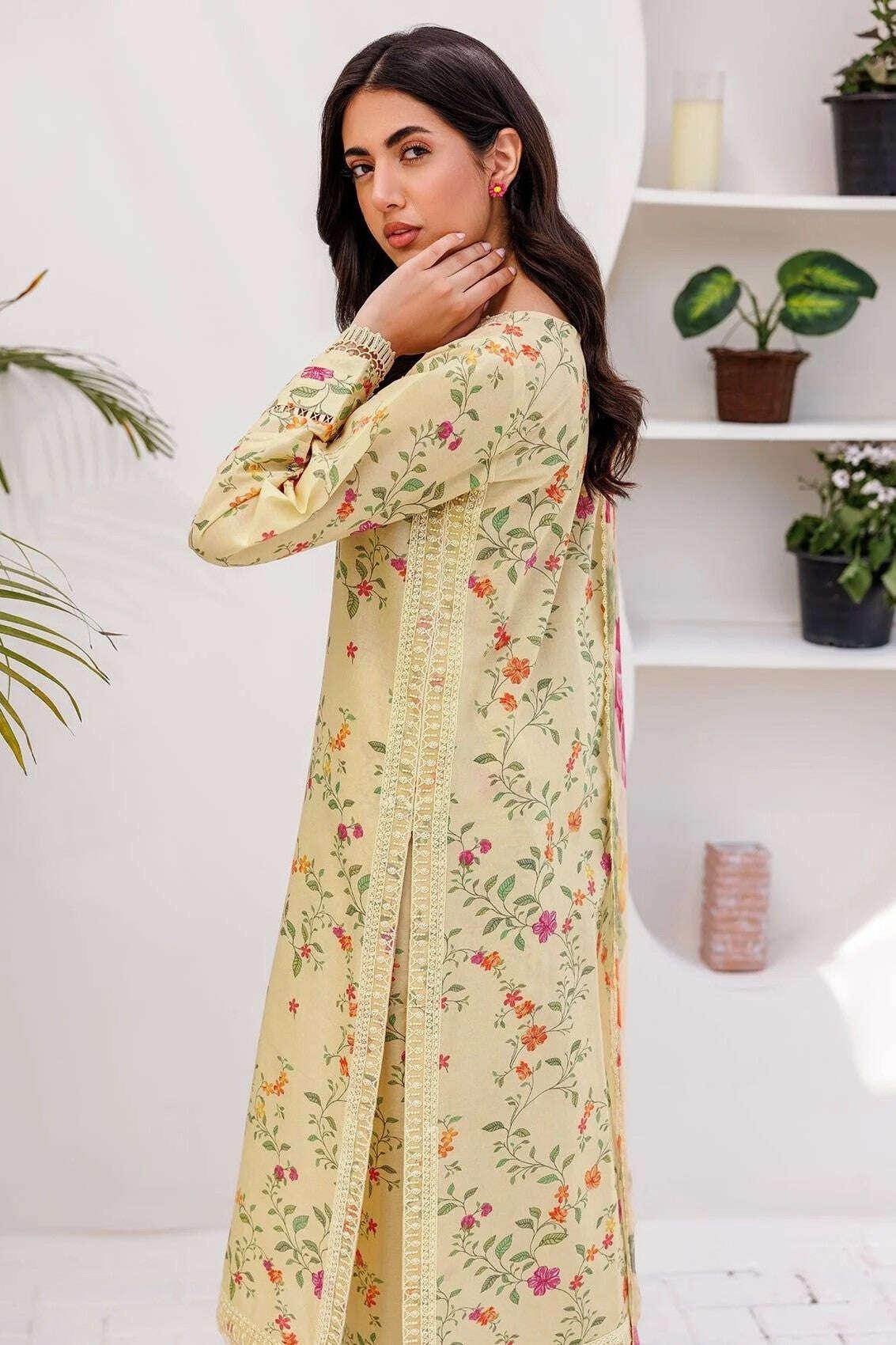 BAROQUE KHADDAR UNSTITCHED PRINTED 3PC - City Fabrics 