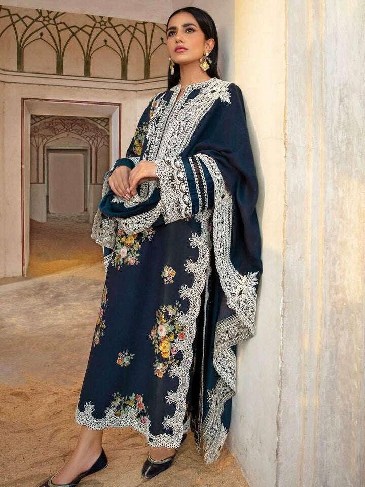 CRIMSON LAWN UNSTITCHED EMB 3PC - City Fabrics 