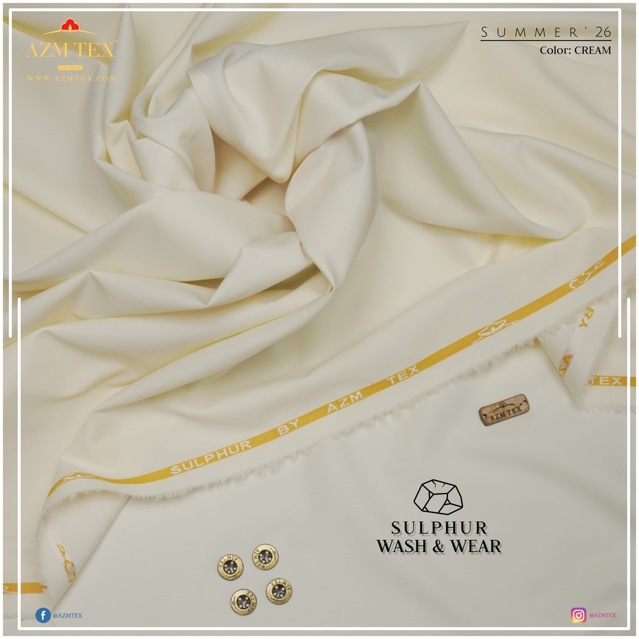 Sulphur Wash & Wear By Azm Cream