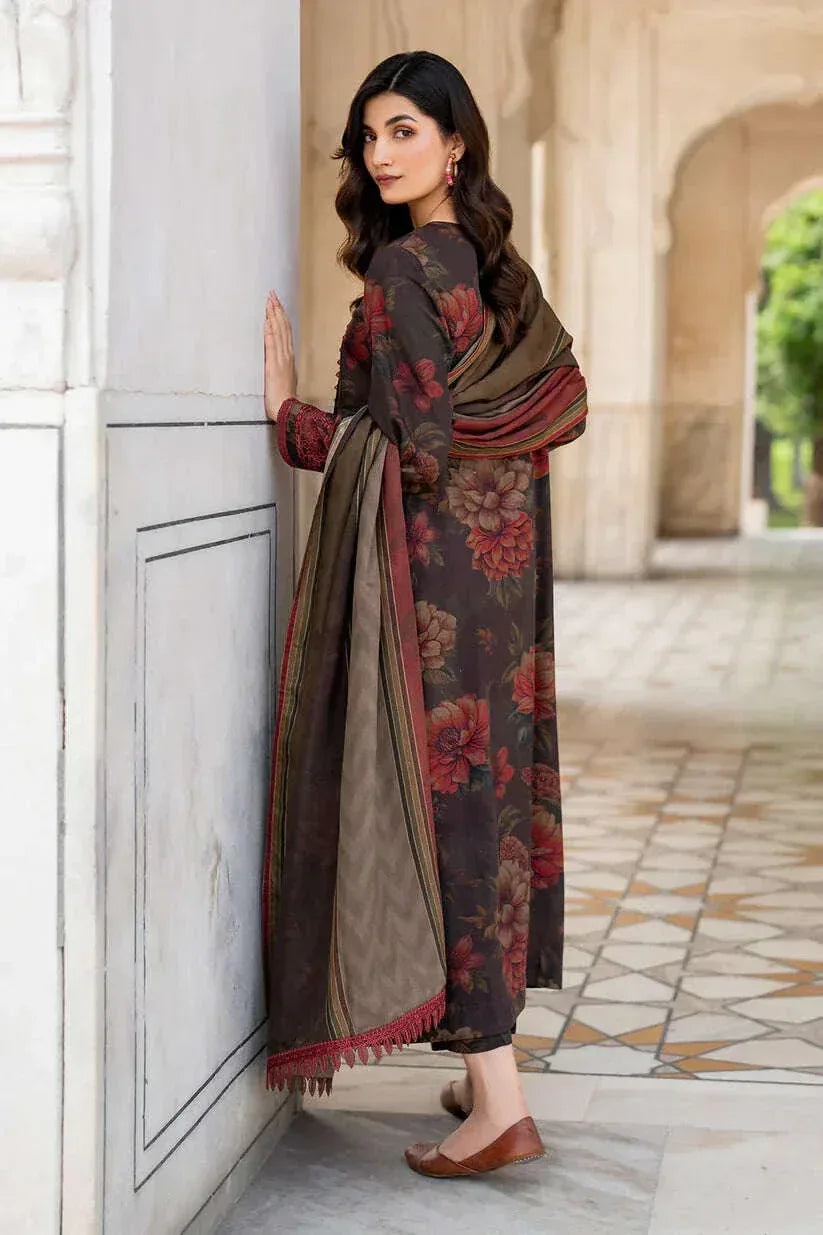 BAROQUE KHADDAR UNSTITCHED PRINTED 3PC - City Fabrics 