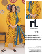 NISHAT KHADDAR UNSTITCHED PRINTED 3PC - City Fabrics 
