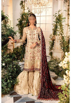 MARIA.B ORGANZA UNSTITCHED EMB SUIT - City Fabrics 