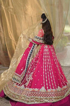 QALAMKAR NET UNSTITCHED EMB MAXI - City Fabrics 