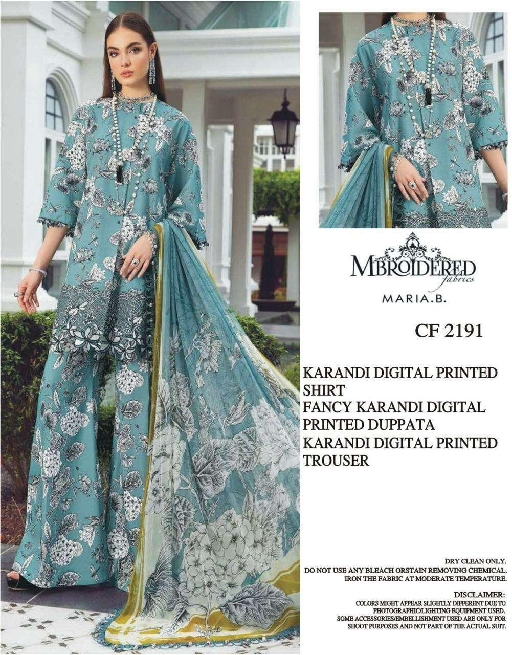 MARIA:B UNSTICHED KARANDI PRINTED 3PC - City Fabrics 