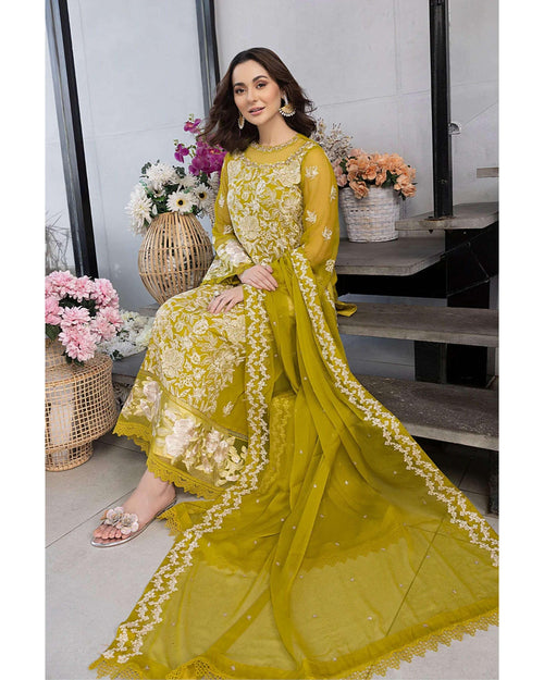 AZURE LAWN UNSTITCHED EMB 3PC - City Fabrics 