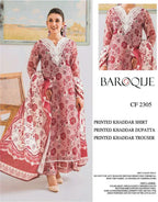 BAROQUE KHADDAR UNSTITCHED PRINTED 3PC - City Fabrics 
