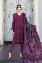 MARIA.B DHANAK UNSTITCHED EMB 3PC - City Fabrics 