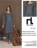 NISHAT KHADDAR UNSTITCHED PRINTED 3PC - City Fabrics 