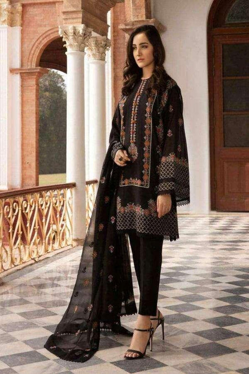 BAREEZE LAWN UNSTICH EMB 3PC - City Fabrics 