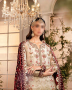 MARIA.B ORGANZA UNSTITCHED EMB SUIT - City Fabrics 