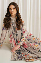 BAROQUE LAWN PRINTED UNSTICH 3PC - City Fabrics 