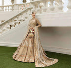 FAIZA SAQLAIN NET UNSTITCHED EMB MAXI - City Fabrics 