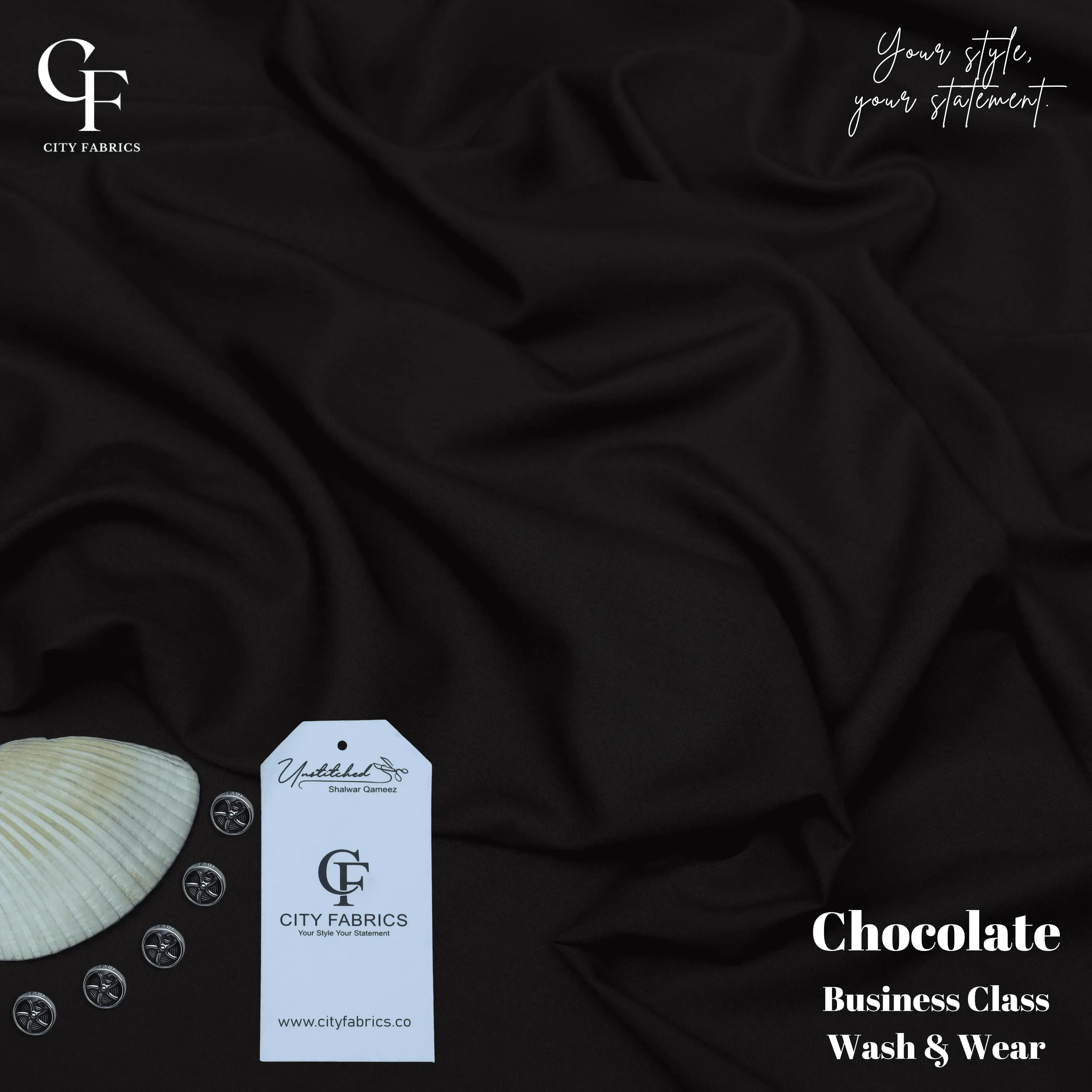 Business Class Chocolate - City Fabrics 
