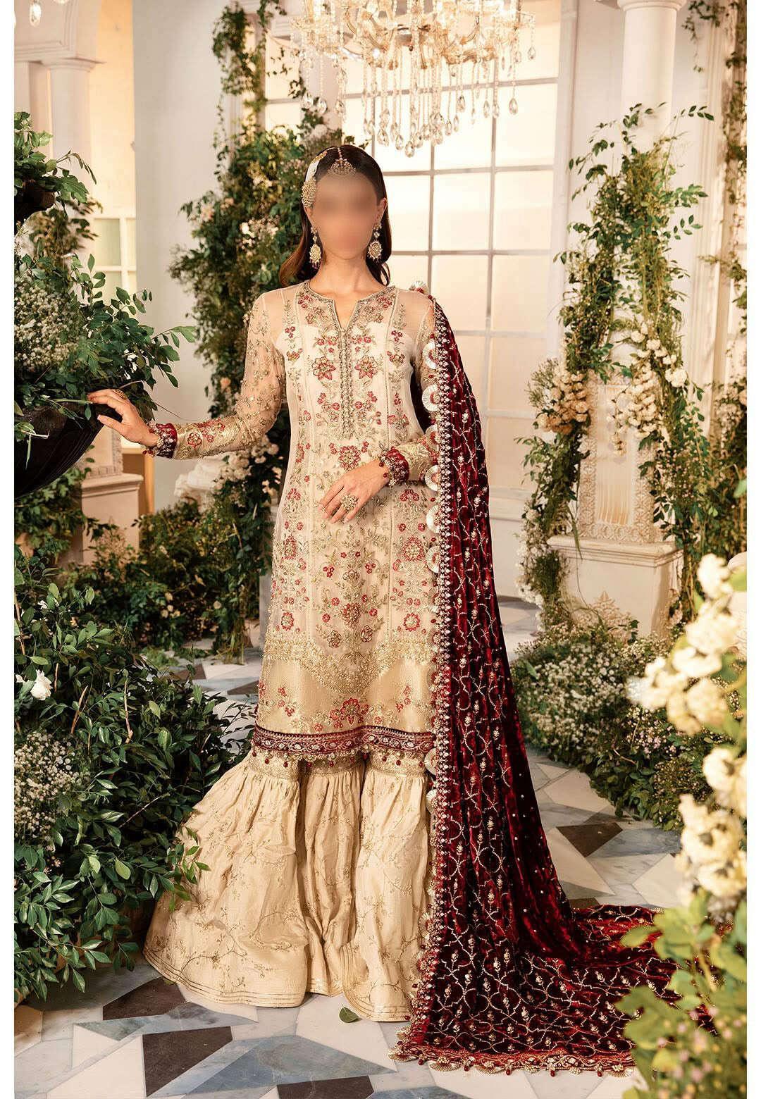 MARIA:B UNSTICHED EMBROIDED 3PC - City Fabrics 