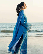 QALAMKAR LAWN UNSTITCHED EMB 3PC - City Fabrics 