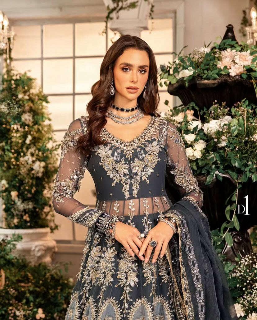 MARIA.B ORGANZA UNSTITCHED EMB MAXI - City Fabrics 