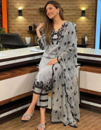 ZAHA LAWN UNSTICHED EMB 3PC - City Fabrics 