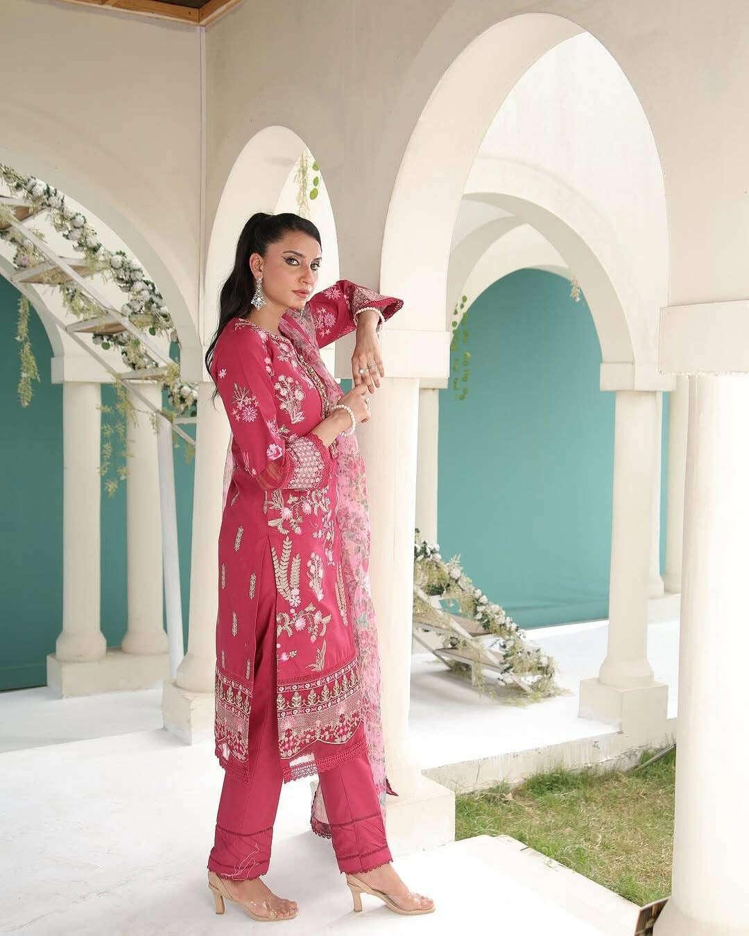 AZALIA LAWN UNSTITCHED EMB 3PC - City Fabrics 