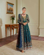 BAROQUE CHIFFON UNSTITCHED EMB SUIT - City Fabrics 