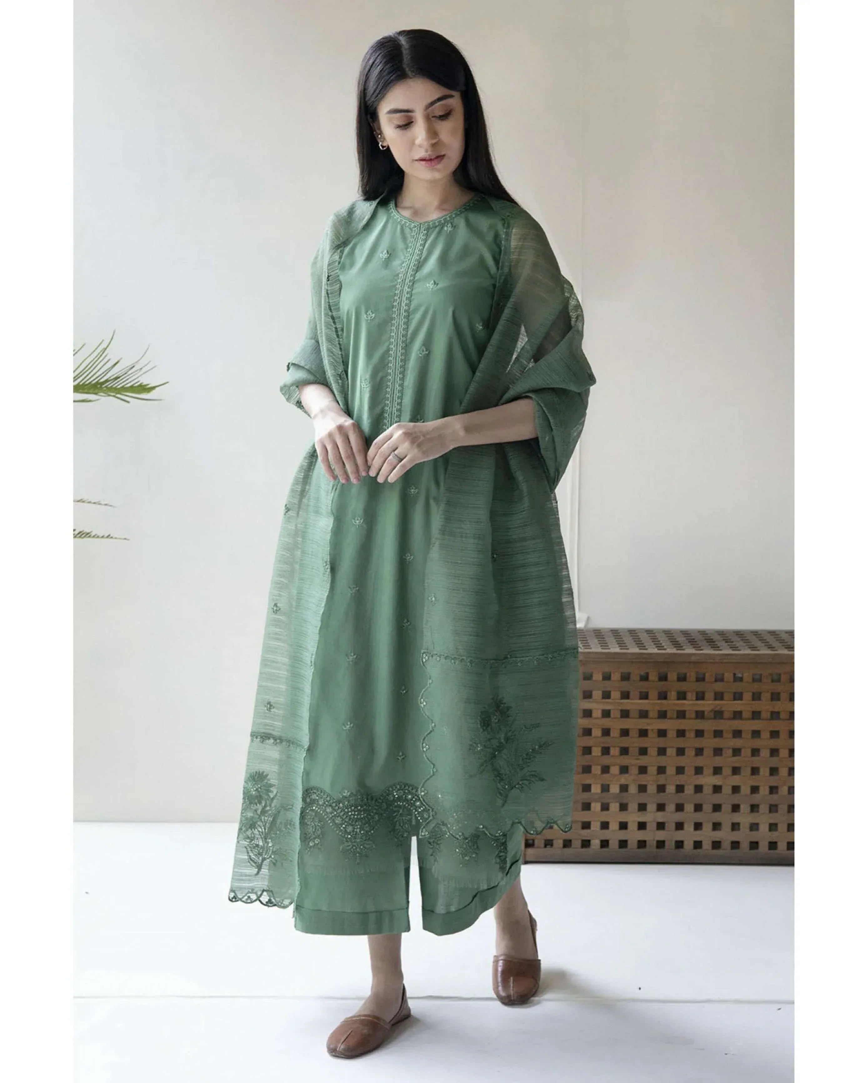 CITY FABRICS LAWN UNSTITCHED EMB 3PC - City Fabrics 